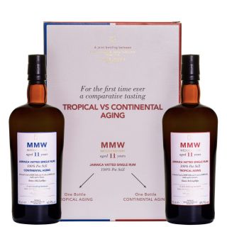 Cofanetto MMW Wedderburn 11 y.o. - Moneymusk Distillery - Giamaica - con 2 rum 1 Continental Aging e uno Tropical Aging 100% Pot Still