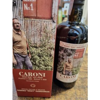 Rum Caroni 2000 4° release - Basdeo Dicky Ramsarran - full proof
